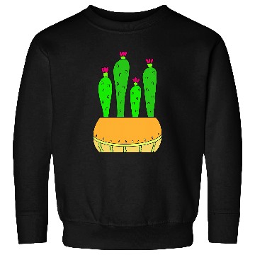 Discover Delicate Melon Pot Cacti Sweatshirts