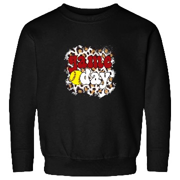 Discover Game Day Leopard Softball Game Day 1 Sweatshirts