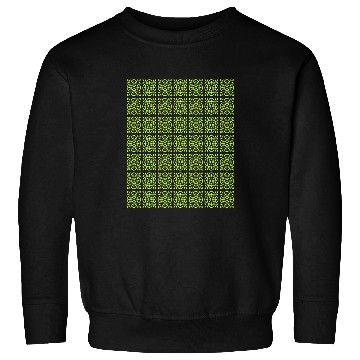 Discover Art Deco Style Repeat Pattern Lime Green Sweatshirts