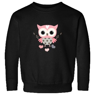 Discover Owl Pet Gifts Pink Owl Tee With Polka Dots For Toddler Sweatshirts