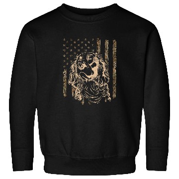 Discover English Springer Spaniel Bird Hunting Dog American Flag Sweatshirts