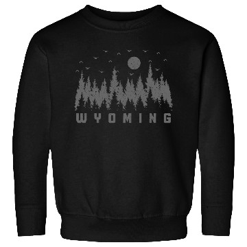 Discover Wyoming Nature Lover Forest Hiking Sweatshirts