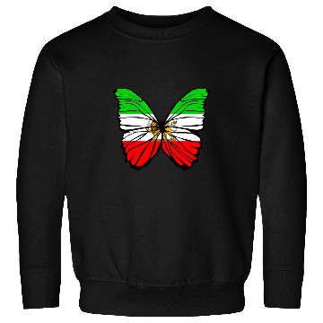 Discover Butterfly Lion Flag Iran Sweatshirts