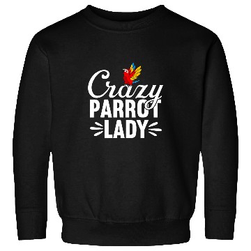 Discover crazys parrot lady scarlet macaw Sweatshirts