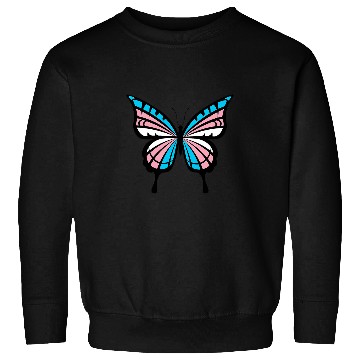 Discover Butterfly LGBT Transgender Pride Colors Sweatshirts