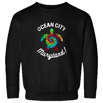 Discover Turtle Pet Ocean City Maryland Tie Dye Boho Turtle Turtles Distressed Sweatshirts