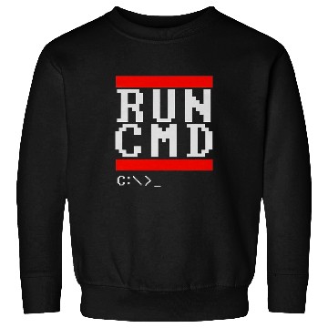 Discover Run CMD Computer Geek Sweatshirts
