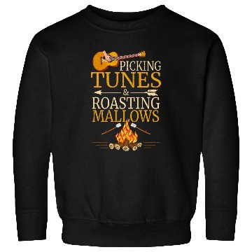 Discover Picking Tunes Roasting Mallows Classic Guitar Marshmallow Sweatshirts