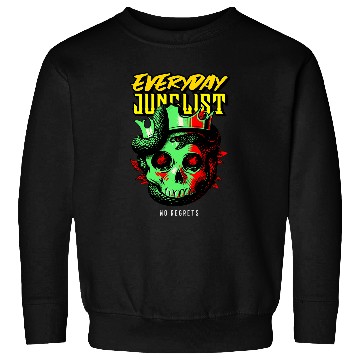 Discover Skeletons Skulls Drum N Bass Music Liquid Skull Jungle EDM DnB Skull Sweatshirts