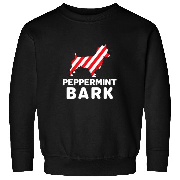 Discover Christmas Dog Peppermint Bark Australian Terrier Funny Sweatshirts