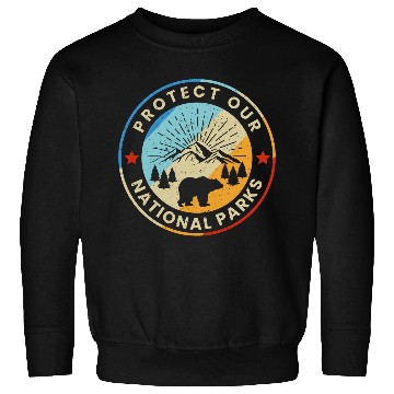 Discover Protect Our National Parks vintages Preserve Retro Hiking Sweatshirts
