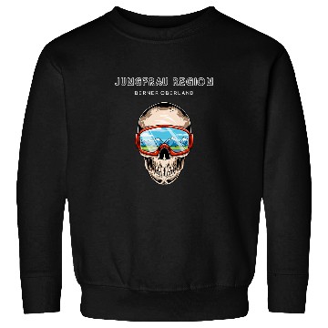 Discover Virgo Region of Bernese Oberland Switzerland Skis Snowboard Sweatshirts