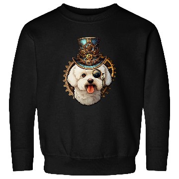 Discover Victorian Steampunk Bichon Frise Sweatshirts