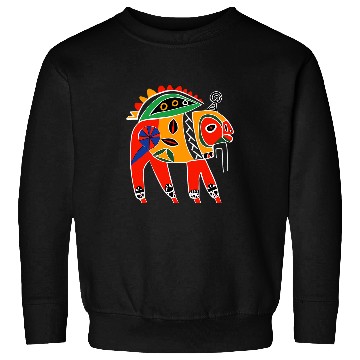 Discover Bison Native American Pacific Northwest Coast Art Style 1 Sweatshirts