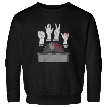 Discover Woodworking Rock Paper Scissors Table Saw Woodworking 2 Carpenter Sweatshirts