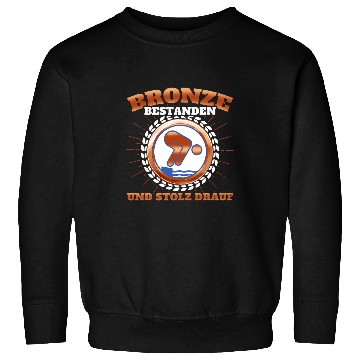 Discover Swimming Pool badge bronze float Sweatshirts