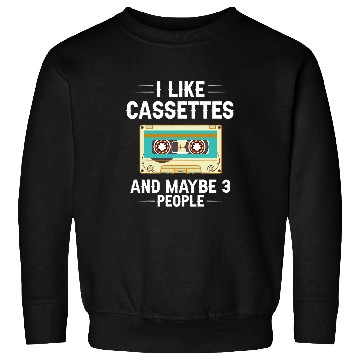 Discover Cassette Tape Music Player Recorder Mix Audio Collecting 23 Sweatshirts