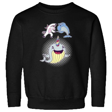 Discover Whale Narwhal Mythical Creature Pegasus Sweatshirts