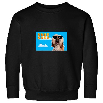 Discover 8Bit Game Over Afghan Hound 2 Sweatshirts