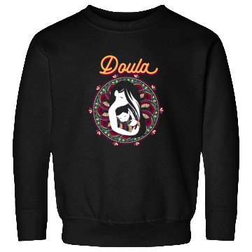 Discover Doula Floral Birth Companion Birth Coachs Assistant 9 Sweatshirts