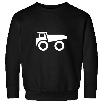 Discover Dump Truck Silhouette Logo Sweatshirts