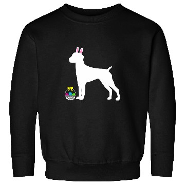 Discover German Shorthaired Pointer Easter Bunny Dog Silhouette Sweatshirts