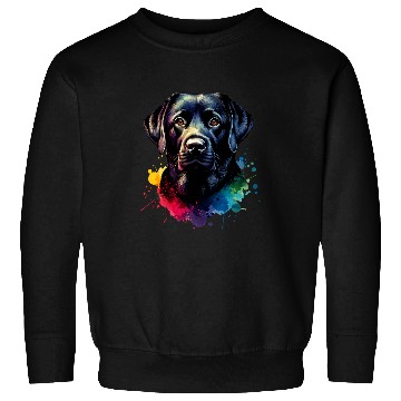 Discover Black Lab Labrador Retriever Dog Artwork Sweatshirts