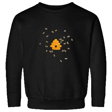 Discover Drawing Bee Hive Abstract Sweatshirts