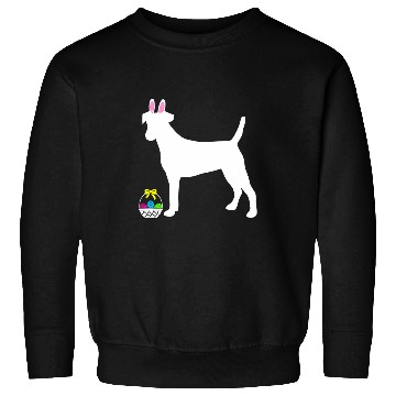 Discover Fox Terrier Easter Bunny Dog Silhouette Sweatshirts