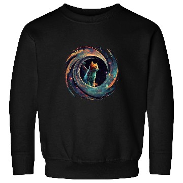 Discover Astronaut Outer Space Kitty on Galaxy Cat Lover Sweatshirts