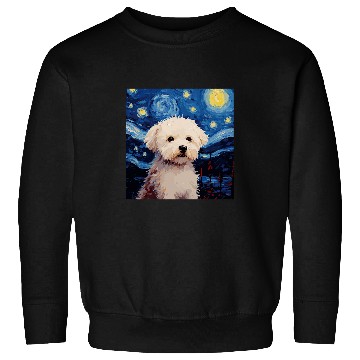 Discover Bichon Frise Starry Night For Dog Mom Dog Dad 1 Sweatshirts