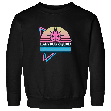 Discover Funny Entomology Entomologist Retro Ladybug Squad Sweatshirts
