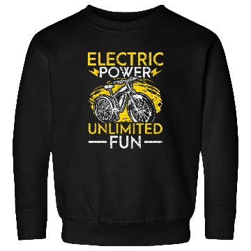 Discover Electric Power Unlimited Fun EBike Cycling Sweatshirts