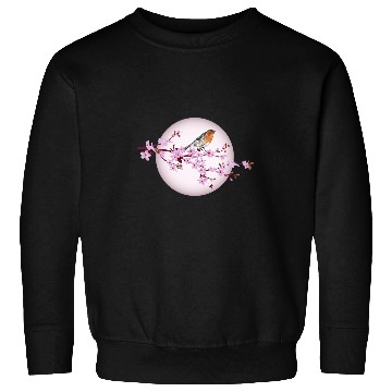 Discover Robin enjoys cherry blossom Sweatshirts