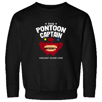 Discover Pontoon Fun This Pontoon Captain Couldnt Scare Less Halloween 2 Sweatshirts