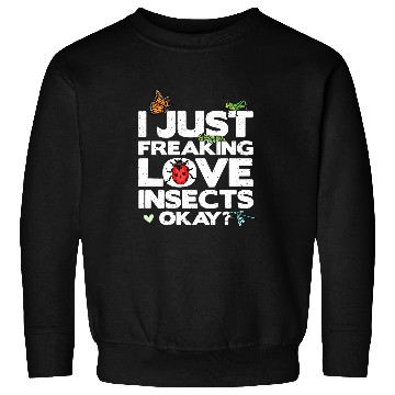 Discover Funny Insect Entomologist Bug Collector Bug Lover Insect Sweatshirts