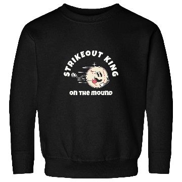 Discover Baseball Pitcher Strikeout King on the Mound Sweatshirts