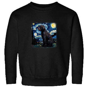 Discover Dog in starry night van gogh Newfoundland 2 Sweatshirts