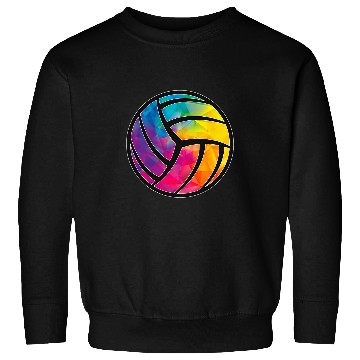 Discover Geometric Volleyball Shape Low Poly Cool Volleyball Lover Sweatshirts
