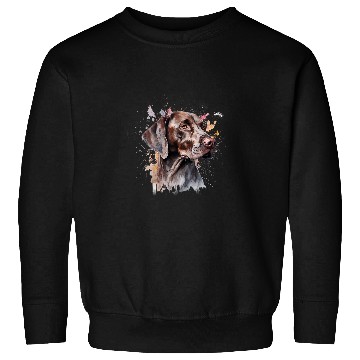 Discover Colorful German Shorthaired Pointer watercolor art Sweatshirts