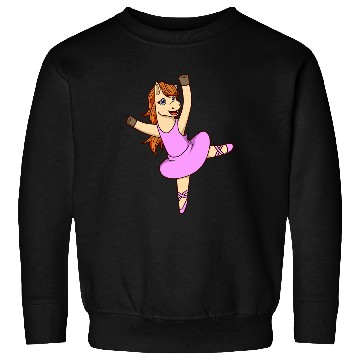 Discover Comic horse dances ballet ballerina Sweatshirts