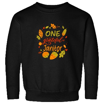 Discover Blessed Family One Grateful Janitor Thanksgiving Matching Sweatshirts