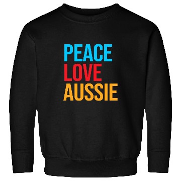 Discover Australian Shepherd Aussie Peace Love Aussie Sweatshirts