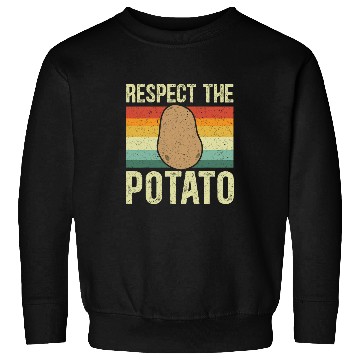 Discover Respect The Potato Lover Root Vegetable Vegetarian Sweatshirts