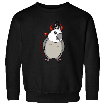 Discover Scary Devil Costume Parrot I Whitefaced Grey Cockatiel Sweatshirts