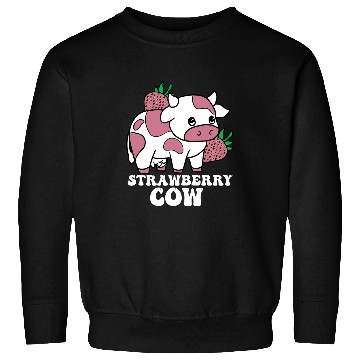 Discover Cow Lover Kawaii Strawberry Cow crazys Cow Lady Farm Animal Lover Sweatshirts