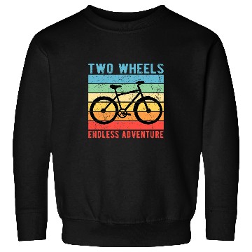 Discover Bicycle Cycling Cyclist Two Wheels Endless Adventure 1 Sweatshirts