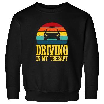 Discover Driving is my Therapy Taxi Driver Sweatshirts