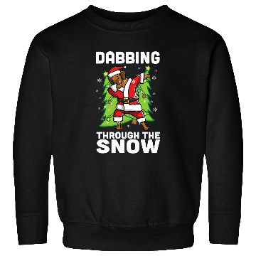 Discover Dabbings Through The Snow Rhodesian Ridgeback Christmas Dog Sweatshirts