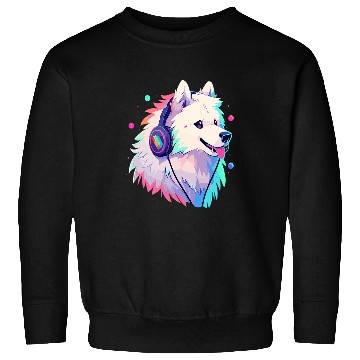 Discover Cute Samoyed DJ Electronic Music Festival Sweatshirts